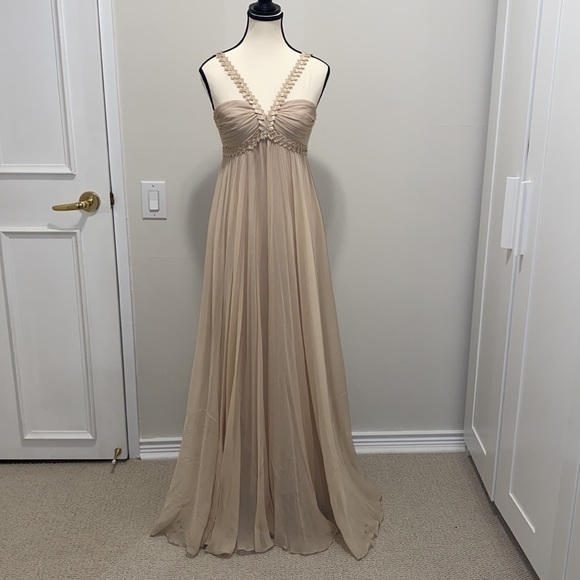 BCBGMaxAzria Dresses Bcbgmaxazria Chiffon Gown Poshmark - Main Image